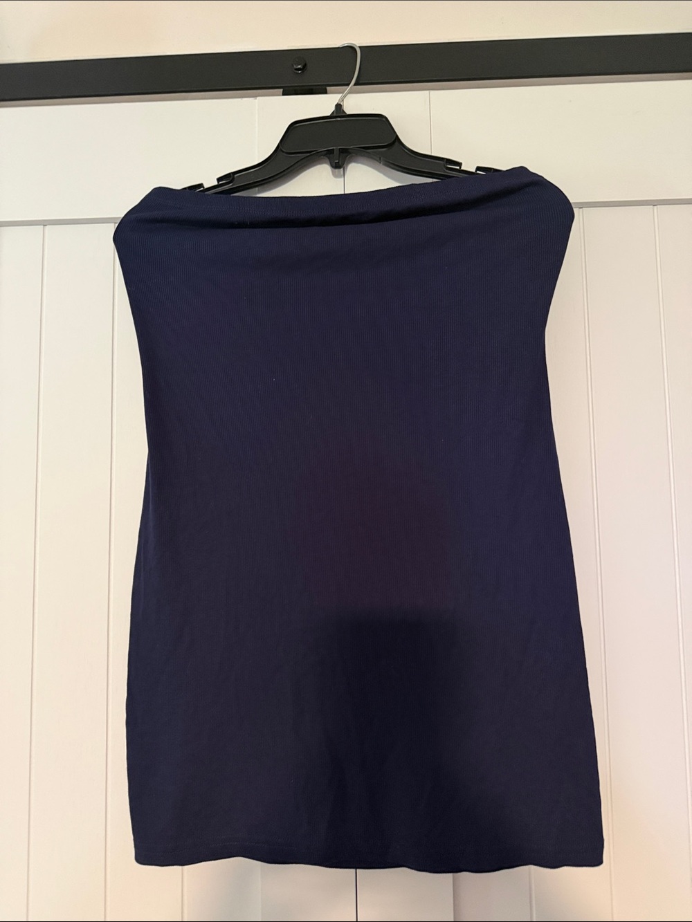 SHEIN Navy Strapless Tube Dress